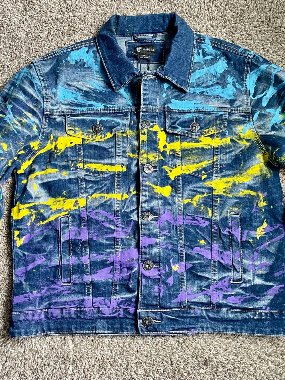 Waimea Men's Painted Denim Jacket